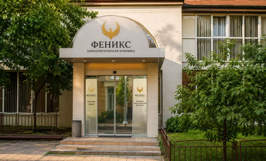 Вход в наркологическую клинику «Феникс» в Ростове
